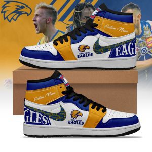 West Coast Eagles AFL Personalized AJ1 Nike Sneakers High Top Shoes