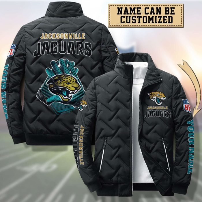 Acksonville Jaguars Padded Jacket Stand Collar Coats