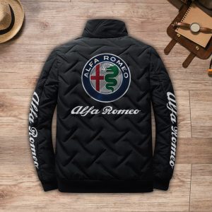 Alfa Romeo Padded Jacket Stand Collar Coats