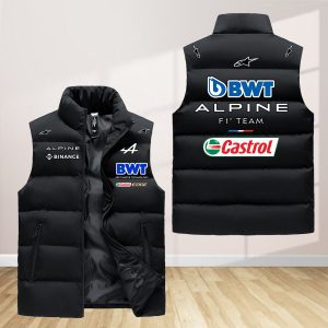 Alpine F1 Team Sleeveless Down Jacket Sleeveless Vest