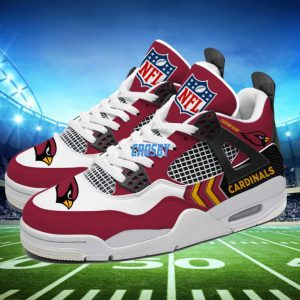 Arizona Cardinals NFL Premium Jordan 4 Sneaker Personalized Name Shoes JD4710