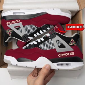 Arizona Coyotes NHL Premium Jordan 4 Sneaker Personalized Name Shoes JD4645