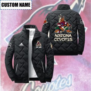 Arizona Coyotes Padded Jacket Stand Collar Coats