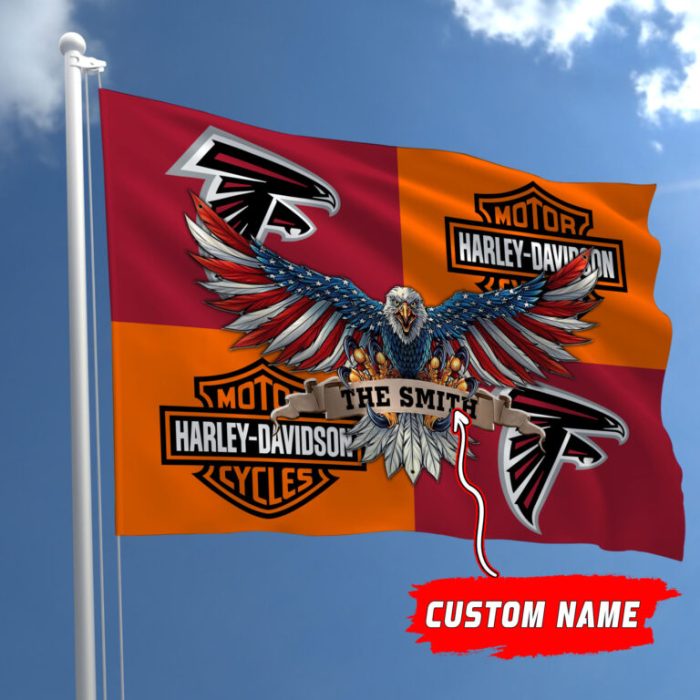 Atlanta Falcons NFL Harley Davidson Fly Flag Outdoor Flag FI443