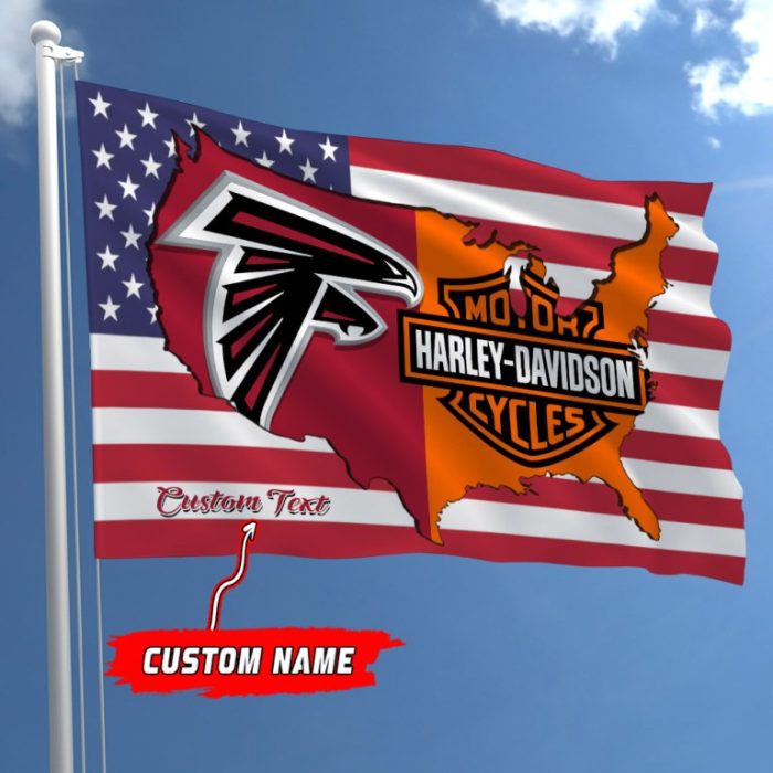 Atlanta Falcons NFL Harley Davidson Fly Flag Outdoor Flag FI444