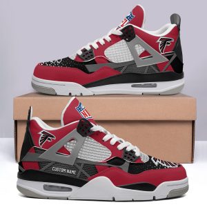 Atlanta Falcons NFL Premium Jordan 4 Sneaker Personalized Name Shoes JD4581
