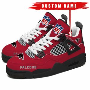 Atlanta Falcons NFL Premium Jordan 4 Sneaker Personalized Name Shoes JD4711