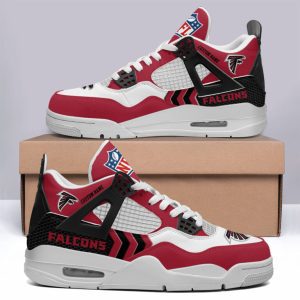Atlanta Falcons NFL Premium Jordan 4 Sneaker Personalized Name Shoes JD4712
