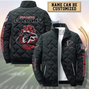 Atlanta Falcons Padded Jacket Stand Collar Coats