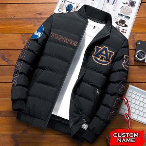 Auburn Tigers NCAA Premium Puffer Down Jacket Personalized Name