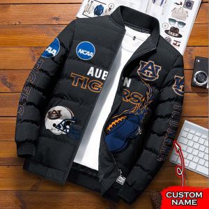 Auburn Tigers NCAA Premium Puffer Down Jacket Personalized Name