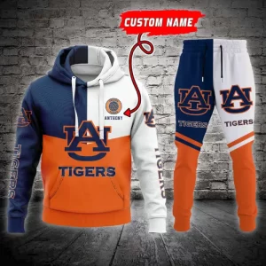Auburn Tigers NCAA Premium Sport 3D Hoodie & Jogger Personalized Name CHJ1023