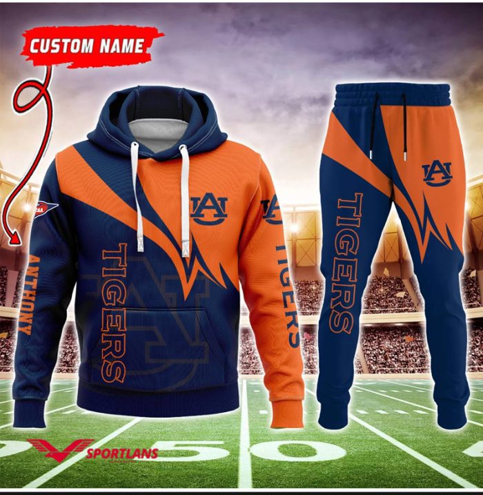 Auburn Tigers Ncaa Combo Hoodie And Joggers Gift For Fans CHJ899