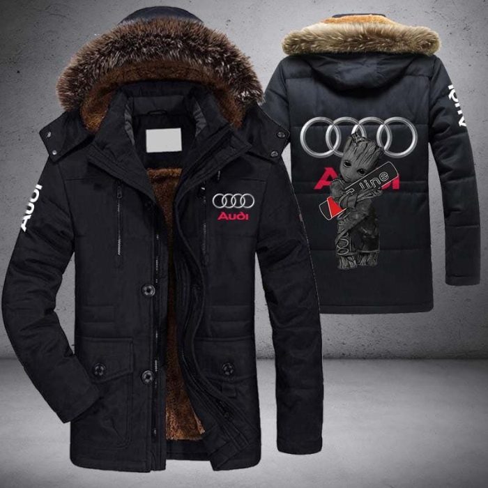 Baby Groot Audi Parka Jacket Fleece Coat Winter PJF1003