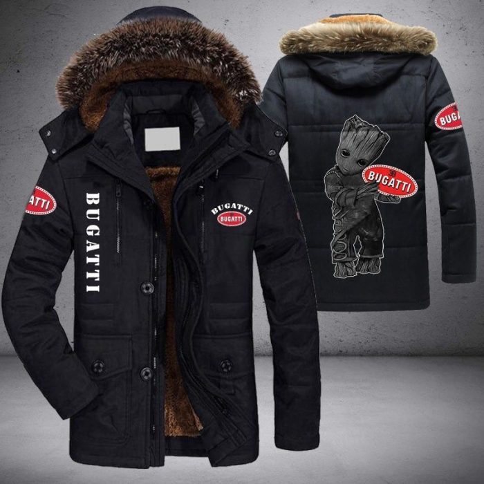 Baby Groot Bugatti Parka Jacket Fleece Coat Winter PJF1006