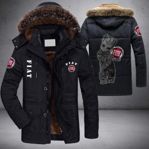 Baby Groot Fiat Parka Jacket Fleece Coat Winter PJF1009