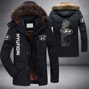 Baby Groot Hyundai Parka Jacket Fleece Coat Winter PJF1011