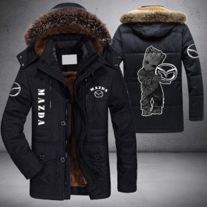 Baby Groot Mazda Parka Jacket Fleece Coat Winter PJF1013