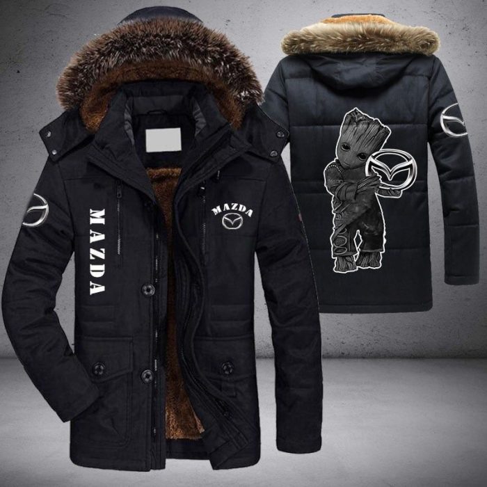 Baby Groot Mazda Parka Jacket Fleece Coat Winter PJF1013