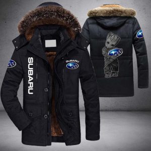 Baby Groot Subaru Parka Jacket Fleece Coat Winter PJF1018