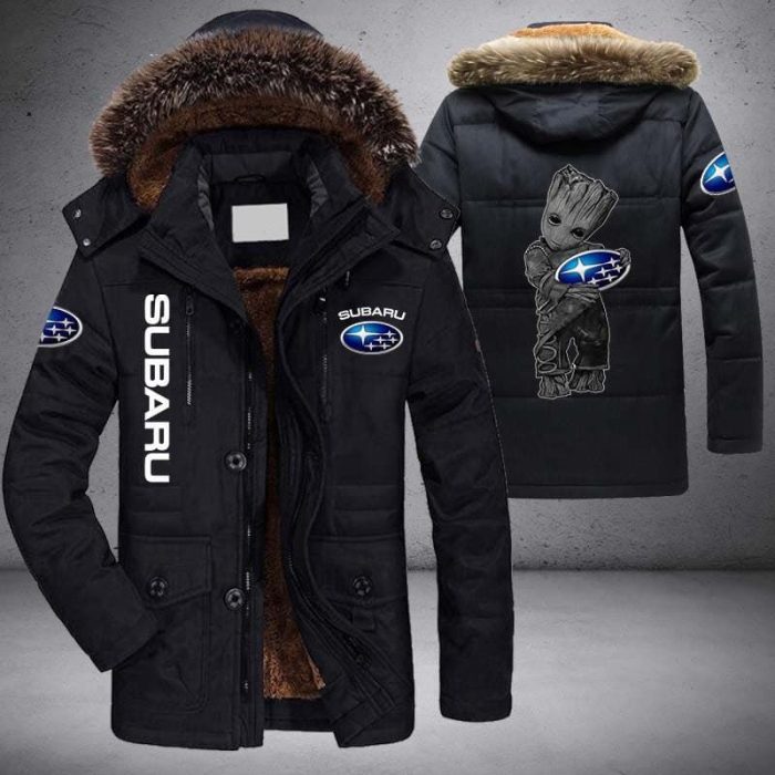 Baby Groot Subaru Parka Jacket Fleece Coat Winter PJF1018