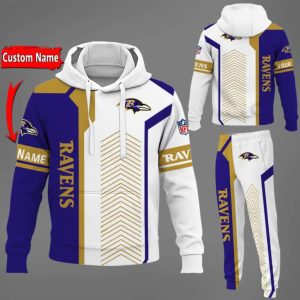 Baltimore Ravens NFL Premium Sport 3D Hoodie & Jogger Personalized Name CHJ1572