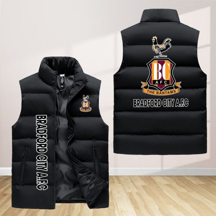 Bradford City Sleeveless Down Jacket Sleeveless Vest