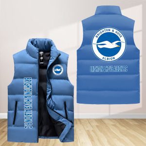 Brighton & Hove Albion F.C Sleeveless Down Jacket Sleeveless Vest