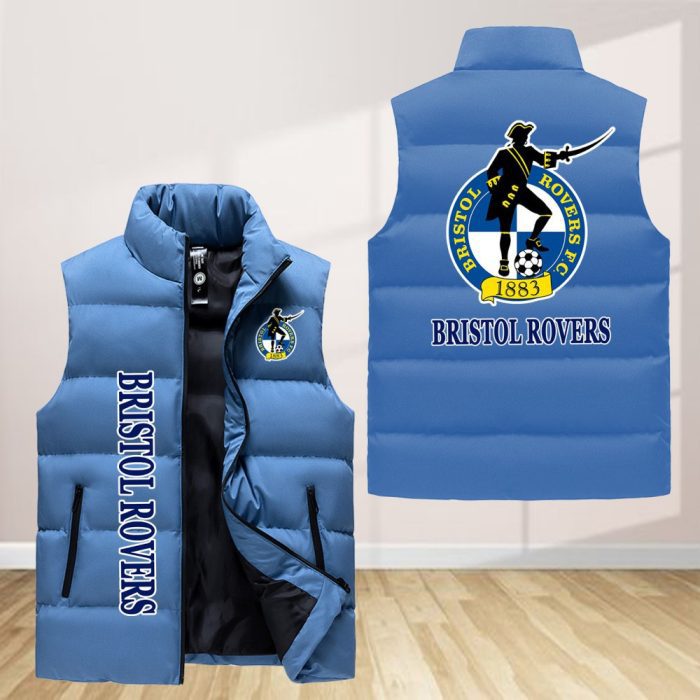 Bristol Rovers Sleeveless Down Jacket Sleeveless Vest