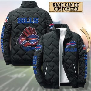 Buffalo Bills Padded Jacket Stand Collar Coats