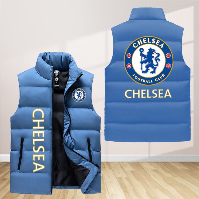 Chelsea F.C. Sleeveless Down Jacket Sleeveless Vest