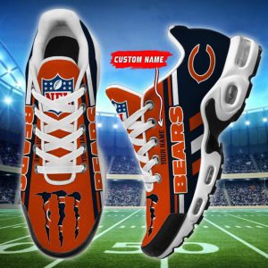 Chicago Bears Custom Name NFL Air Max Plus TN Monster Shoes TN1047
