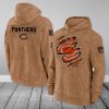 Chicago Bears NFL Brown Distressed Logo Salute To Service 2023 3D Hoodie HSL1038