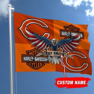 Chicago Bears NFL Harley Davidson Fly Flag Outdoor Flag FI451