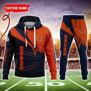 Chicago Bears NFL Premium Sport 3D Hoodie & Jogger Personalized Name CHJ1275