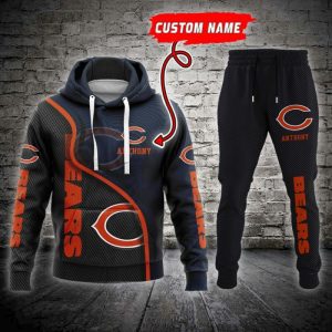 Chicago Bears NFL Premium Sport 3D Hoodie & Jogger Personalized Name CHJ1445