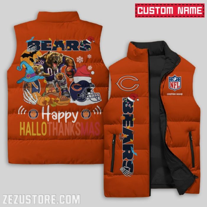 Chicago Bears NFL Sleeveless Down Jacket Sleeveless Vest