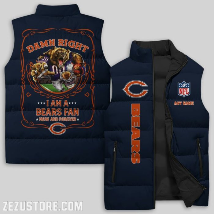 Chicago Bears NFL Sleeveless Down Jacket Sleeveless Vest