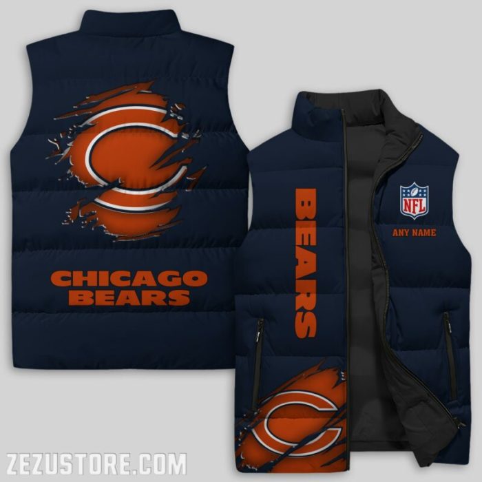 Chicago Bears NFL Sleeveless Down Jacket Sleeveless Vest