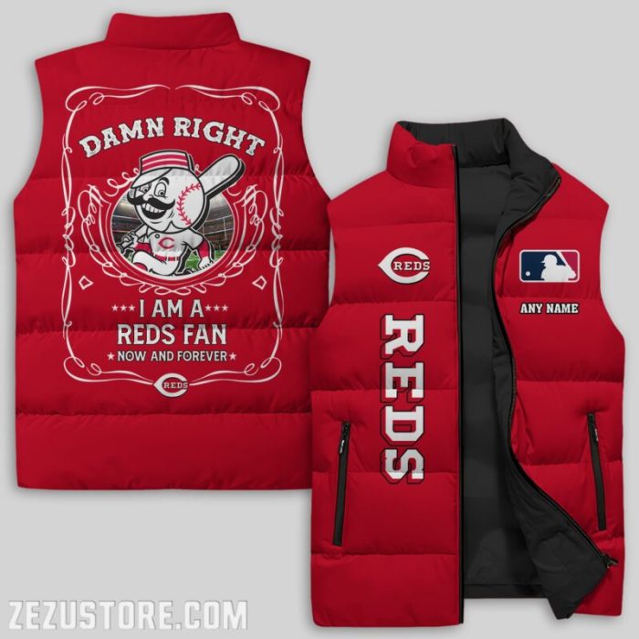 Cincinnati Reds MLB Sleeveless Down Jacket Sleeveless Vest