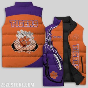 Clemson Tigers NCAA Sleeveless Down Jacket Sleeveless Vest