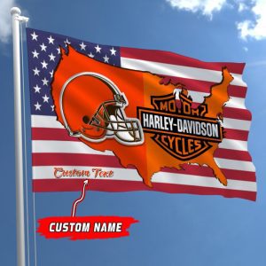 Cleveland Browns NFL Harley Davidson Fly Flag Outdoor Flag FI456