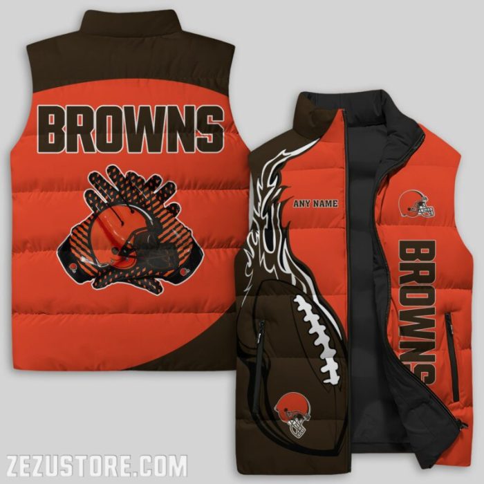 Cleveland Browns NFL Sleeveless Down Jacket Sleeveless Vest