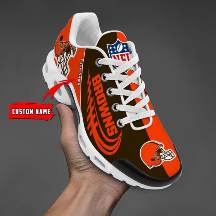 Cleveland Browns Personalized NFL Half Color Air Max Plus TN Shoes TN1298