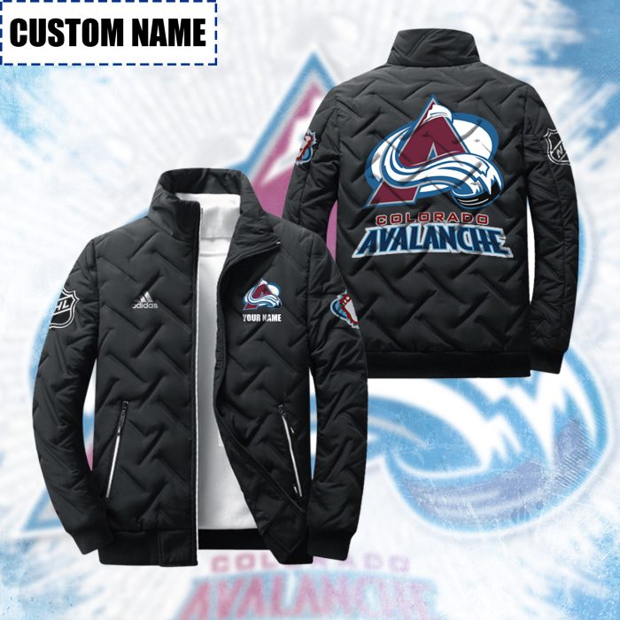 Colorado Avalanche Padded Jacket Stand Collar Coats