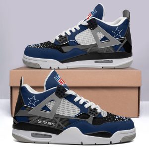 Dallas Cowboys NFL Premium Jordan 4 Sneaker Personalized Name Shoes JD4620