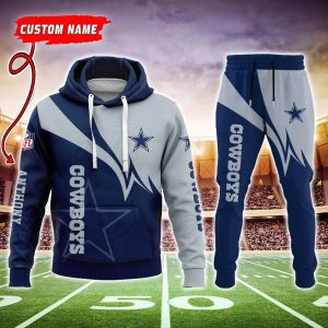 Dallas Cowboys NFL Premium Sport 3D Hoodie & Jogger Personalized Name CHJ1290
