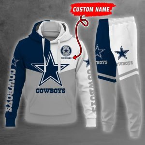 Dallas Cowboys NFL Premium Sport 3D Hoodie & Jogger Personalized Name CHJ1291