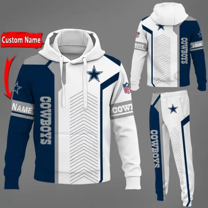 Dallas Cowboys NFL Premium Sport 3D Hoodie & Jogger Personalized Name CHJ1577