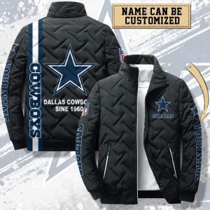Dallas Cowboys Padded Jacket Stand Collar Coats